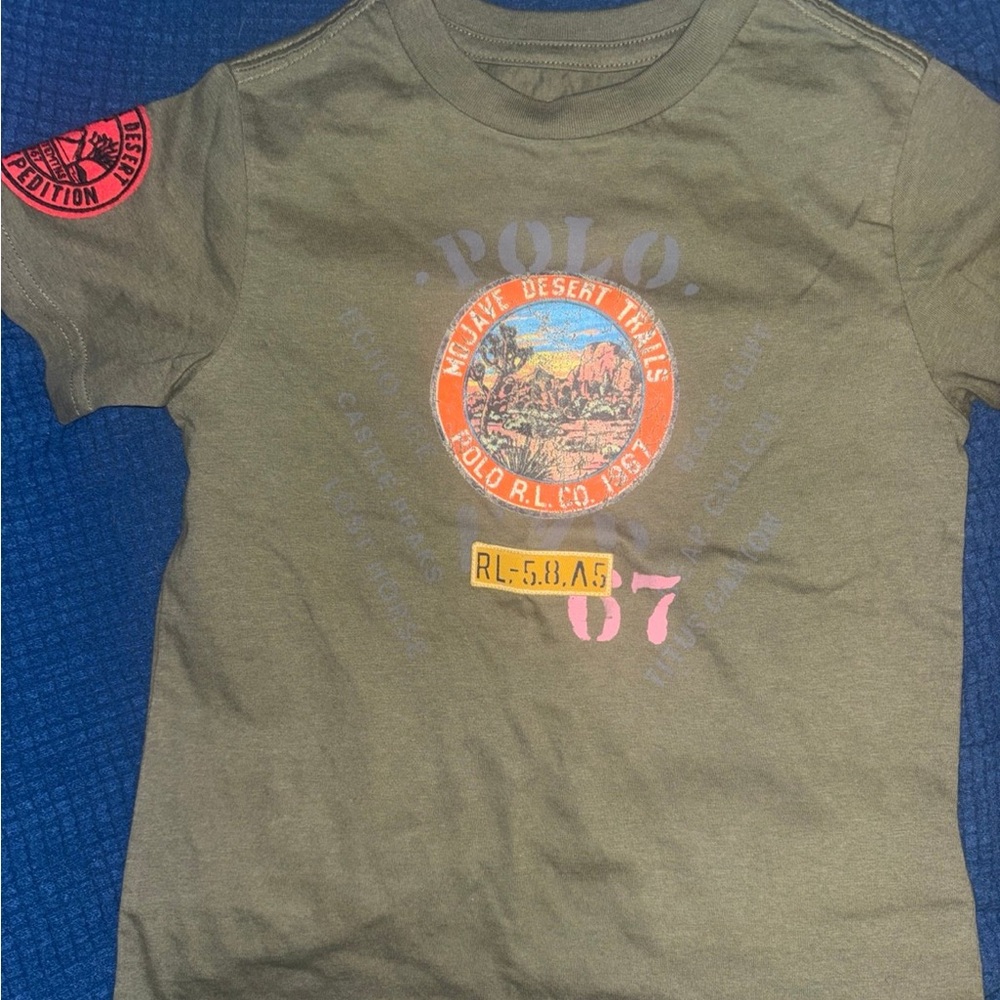 Polo by Ralph Lauren Olive Green Short Sleeve Graphic Tee